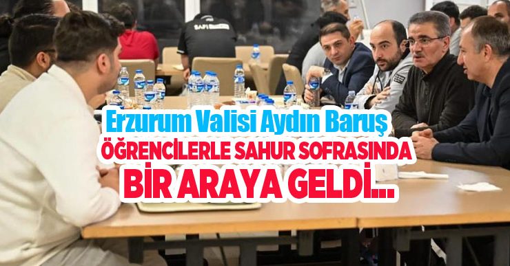 Öğrencilerle sahur sofrasında bir araya geldi…