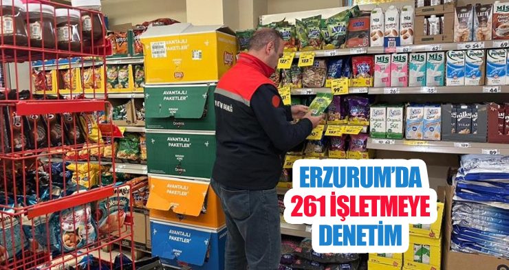 Erzurum’da 261 işletmeye denetim