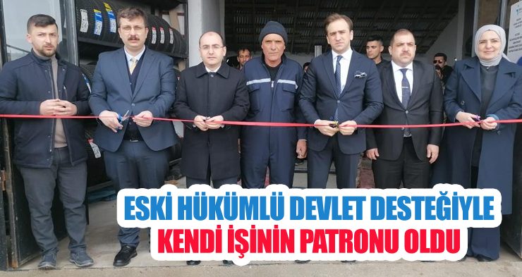 Eski hükümlü devlet desteğiyle kendi işinin patronu oldu