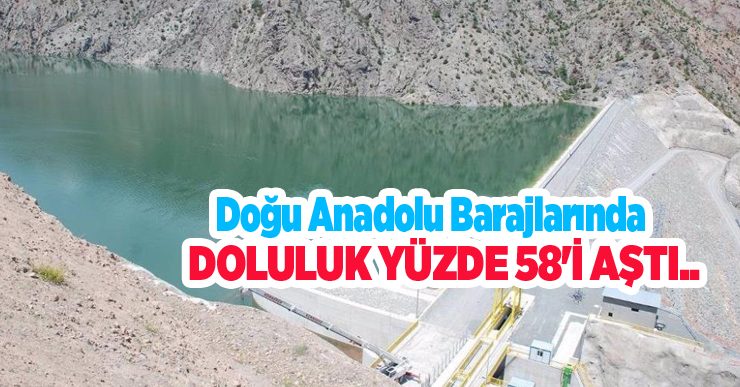 Doğu Anadolu barajlarında doluluk yüzde 58’i aştı..