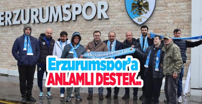 Erzurumspor’a anlamlı destek…