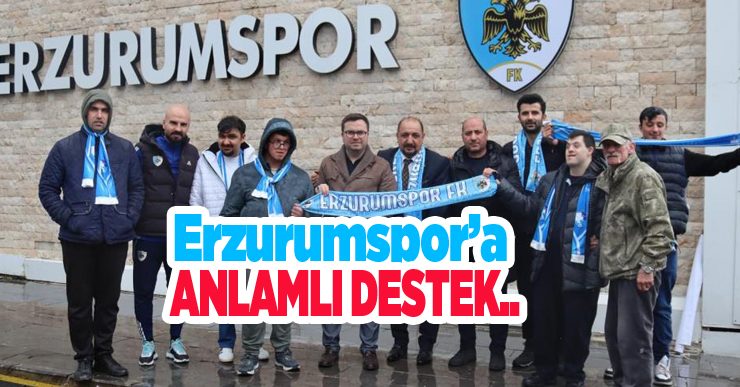 Erzurumspor’a anlamlı destek…