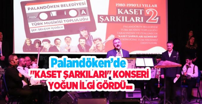 Palandöken’de “Kaset şarkıları” konseri yoğun ilgi gördü…