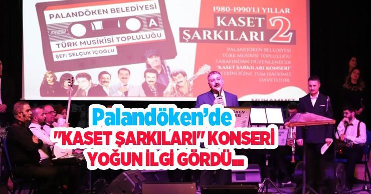 Palandöken’de “Kaset şarkıları” konseri yoğun ilgi gördü…