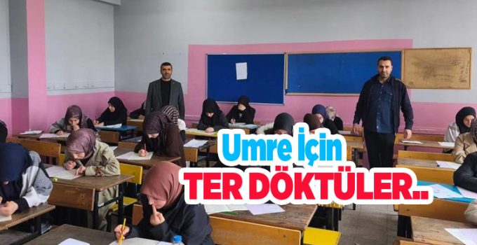 Umre için ter döktüler…