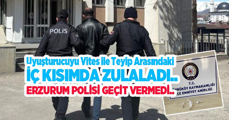 Uyuşturucuyu vites ile teyip arasındaki iç kısımda zulaladı…