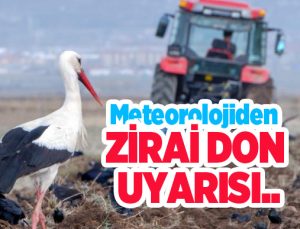 Meteorolojiden zirai don uyarısı…