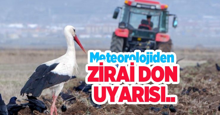 Meteorolojiden zirai don uyarısı…