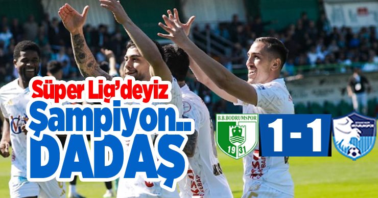 Erzurumspor FK Şampiyon olarak Süper Lig’e Yükseldi..