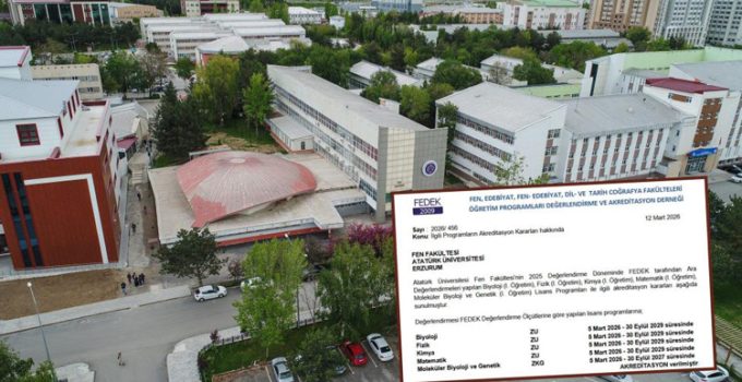 Fen fakültesinin 5 programına FEDEK’ten akreditasyon…