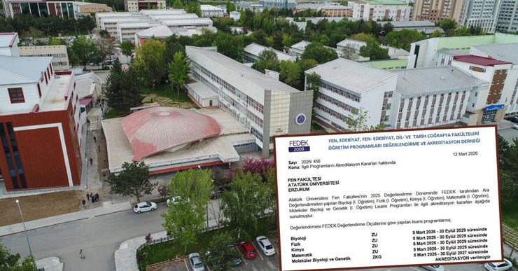 Fen fakültesinin 5 programına FEDEK’ten akreditasyon…