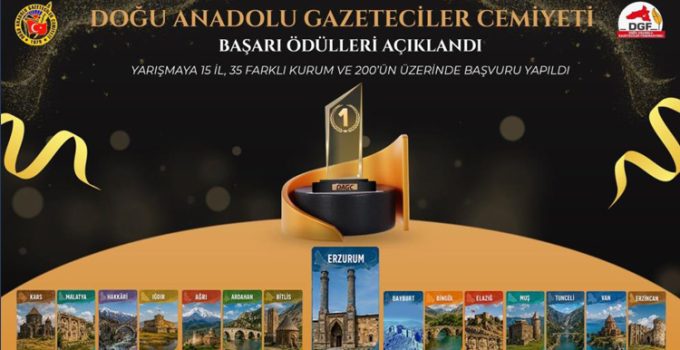 DAGC gazetecilik başarı ödülleri açıklandı…