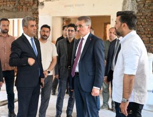 Gastronomi Lisesi inşaat çalışmalarına inceleme…