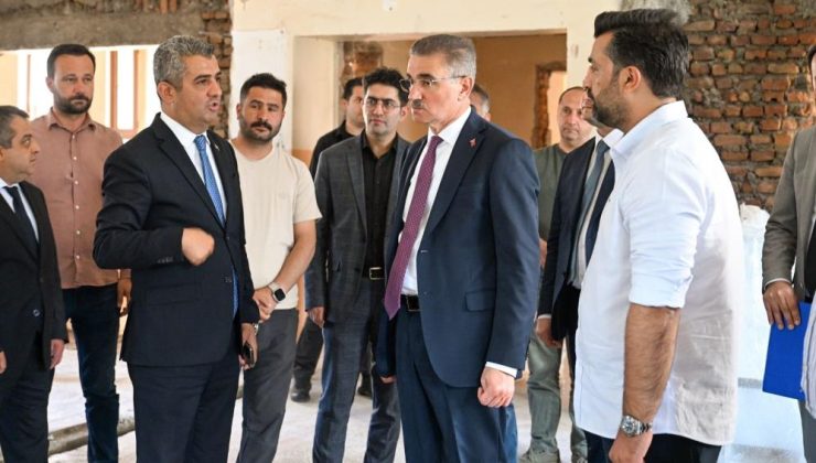 Gastronomi Lisesi inşaat çalışmalarına inceleme…