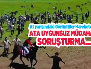 At yarışındaki görüntüler harekete geçirdi: Ata uygunsuz müdahaleye soruşturma…
