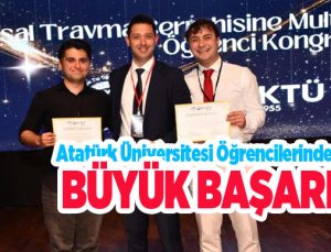 Atatürk Üniversitesi öğrencilerinden büyük başarı..