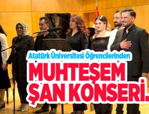 Atatürk Üniversitesi öğrencilerinden muhteşem şan konseri..