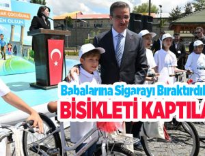 Babalarına sigarayı bıraktırdılar, bisikleti kaptılar..