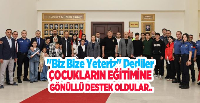 “Biz Bize Yeteriz” dediler, çocukların eğitimine gönüllü destek oldular…