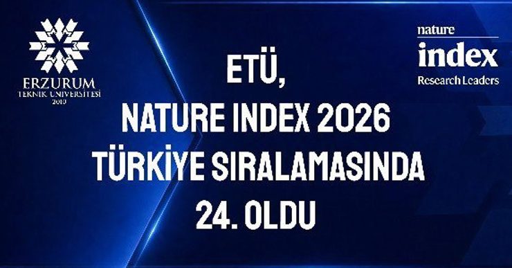 ETÜ, Nature Index 2026 Türkiye sıralamasında 24. oldu..