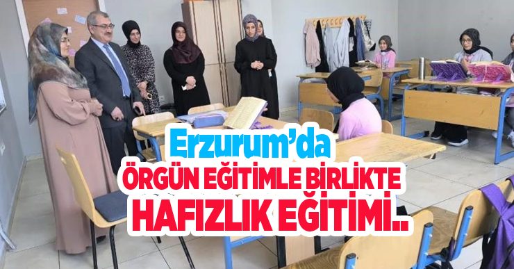 Örgün eğitimle birlikte hafızlık eğitimi..