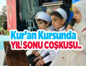 Kur’an kursunda yıl sonu coşkusu…