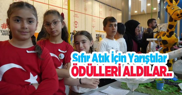 Sıfır atık için yarıştılar, ödülleri aldılar…