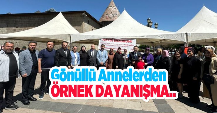 Gönüllü annelerden örnek dayanışma..