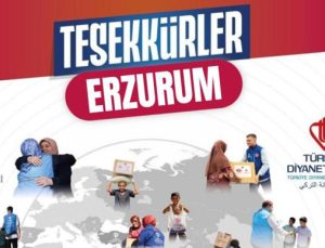 Erzurum’dan dünyaya uzanan yardım eli…