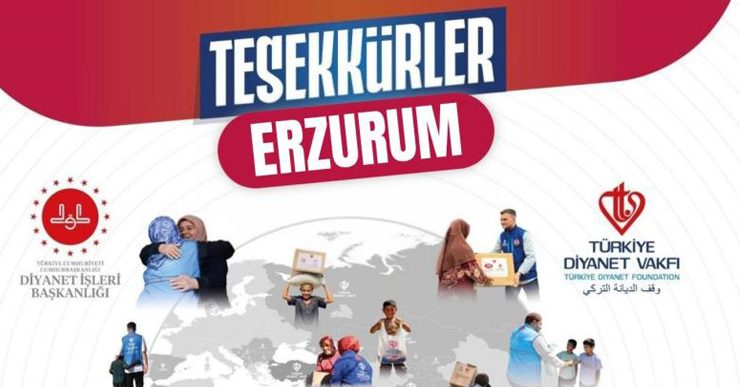 Erzurum’dan dünyaya uzanan yardım eli…