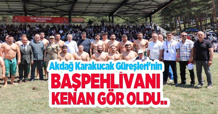 Akdağ Karakucak Güreşleri’nin başpehlivanı Kenan Gör oldu…
