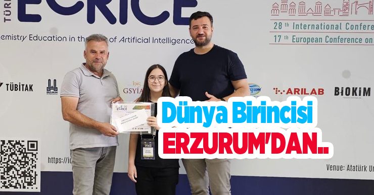 Dünya birincisi Erzurum’dan…