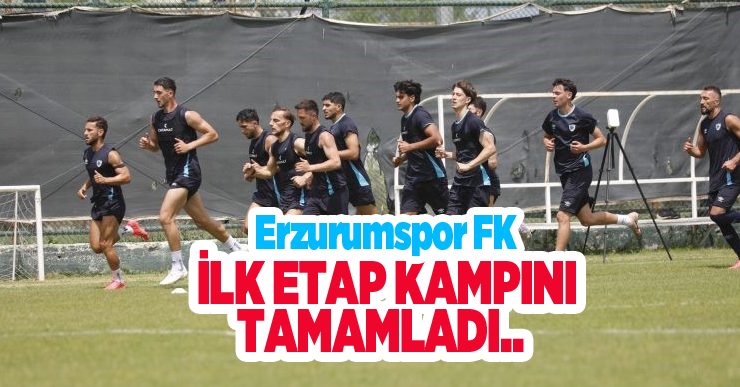 Erzurumspor FK ilk etap kampını tamamladı..