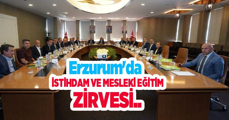 İstihdam ve mesleki eğitim zirvesi…
