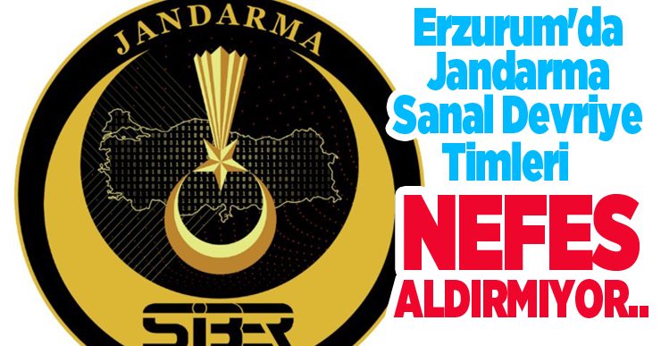 Jandarma sanal devriye timleri nefes aldırmıyor..
