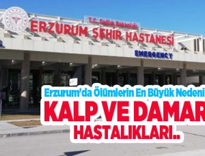 Erzurum’da ölümlerin en büyük nedeni kalp ve damar hastalıkları..
