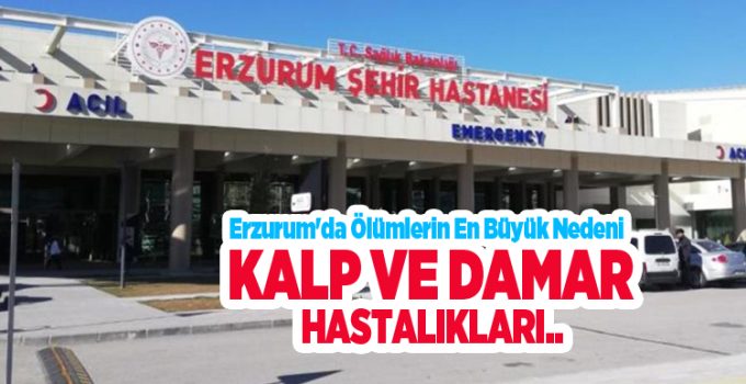Erzurum’da ölümlerin en büyük nedeni kalp ve damar hastalıkları..