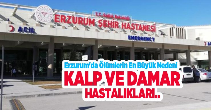 Erzurum’da ölümlerin en büyük nedeni kalp ve damar hastalıkları..
