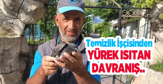 Temizlik işçisinden yürek ısıtan davranış…