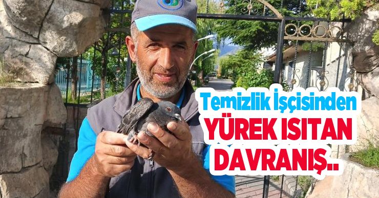 Temizlik işçisinden yürek ısıtan davranış…