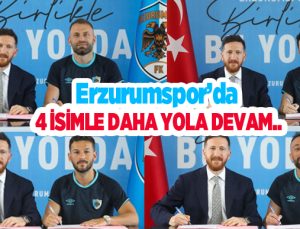 Erzurumspor’da iç transfer sürüyor: 4 isimle daha yola devam..