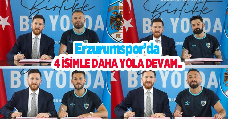 Erzurumspor’da iç transfer sürüyor: 4 isimle daha yola devam..