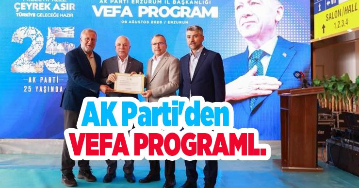 AK Parti’den vefa programı..
