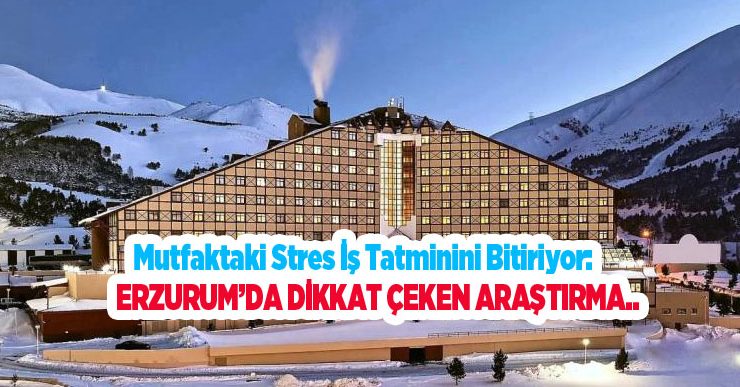 Mutfaktaki stres iş tatminini bitiriyor: Erzurum’da dikkat çeken araştırma..