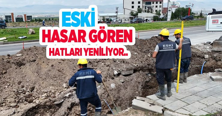 ESKİ, Hasar Gören Hatları Yeniliyor..