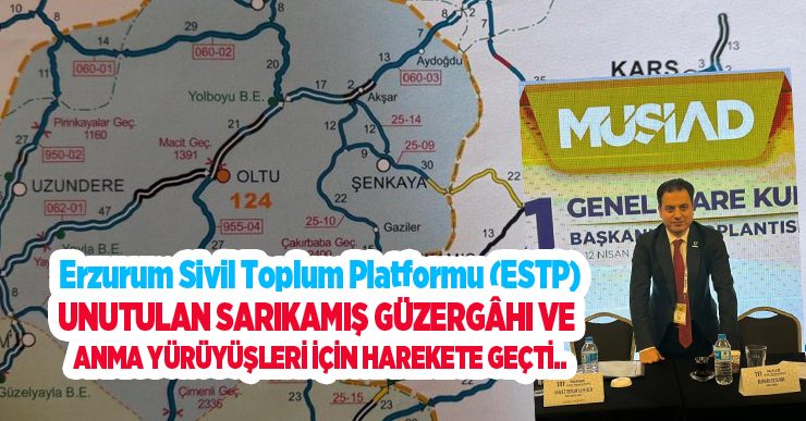 ESTP, unutulan Sarıkamış güzergâhı ve anma yürüyüşleri için harekete geçti..