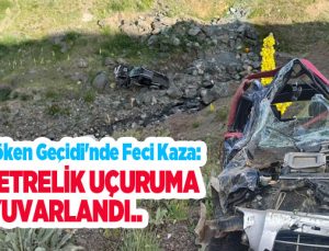 Palandöken Geçidi’nde feci kaza: 150 metrelik uçuruma yuvarlandı…