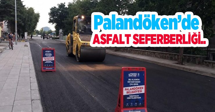 Palandöken’de asfalt seferberliği…