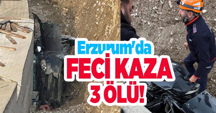 Erzurum’da trafik kazası: 3 ölü