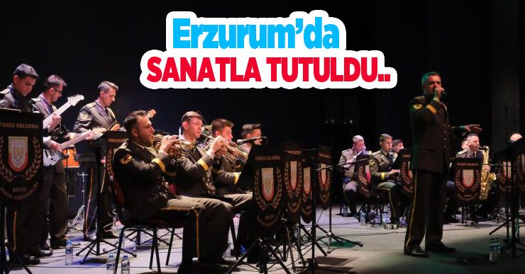Erzurum’da festivalin ritmi sanatla tutuldu..